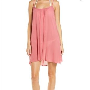 Summer dress with crossed back detail